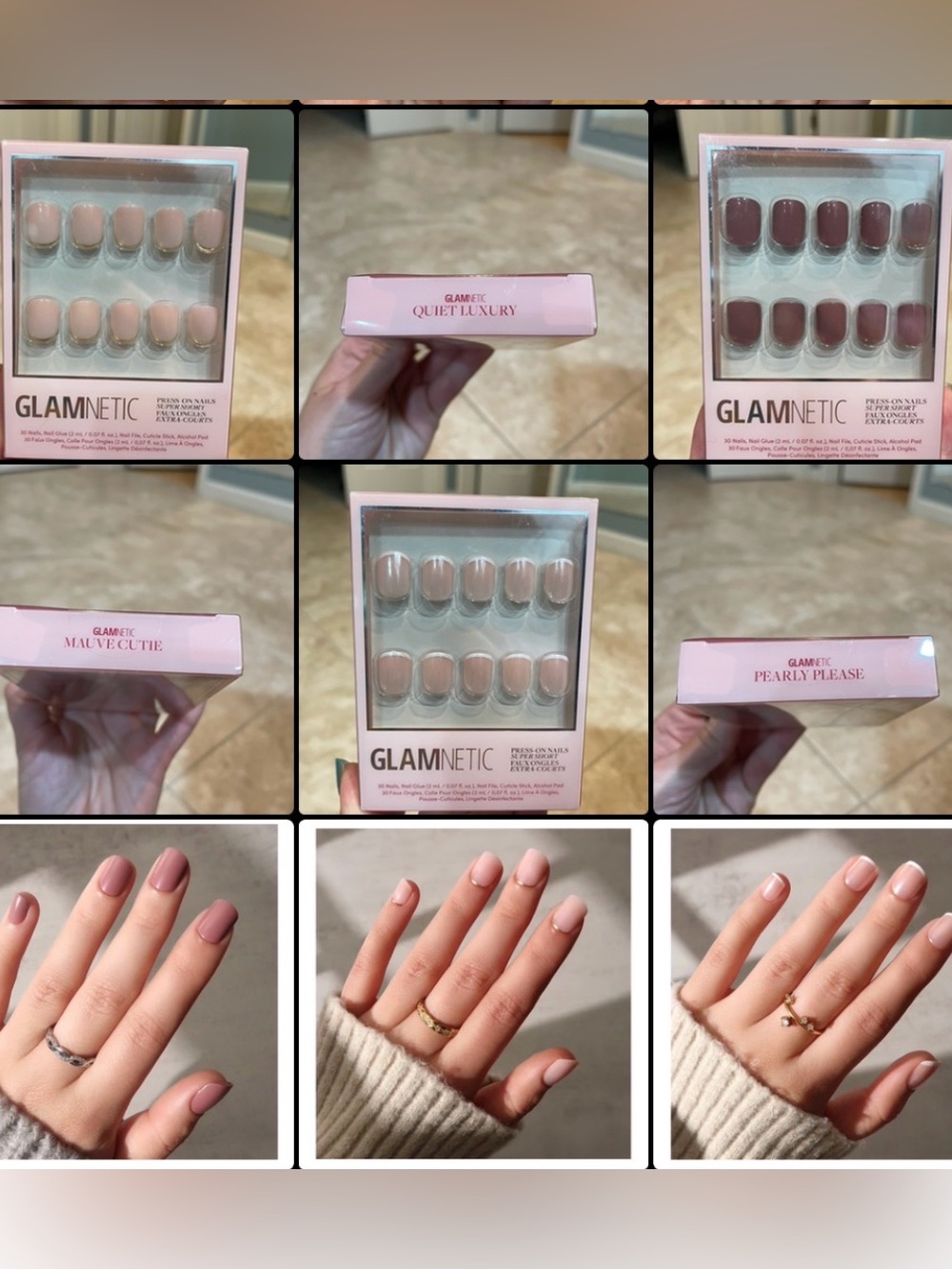 Glamnetic super short press on bundle